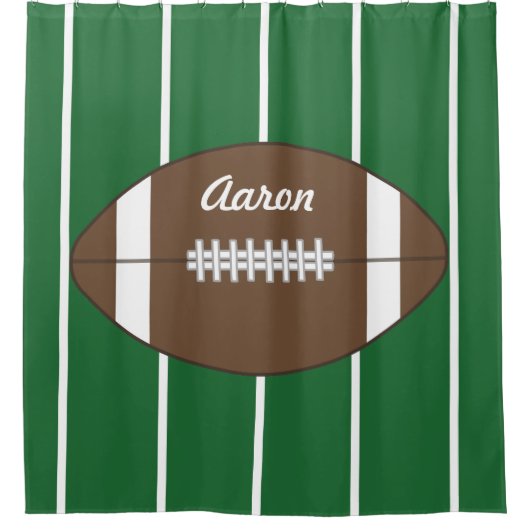 Kinder sportborden Football Bathroom Showgordijn Douchegordijn (Voorkant)