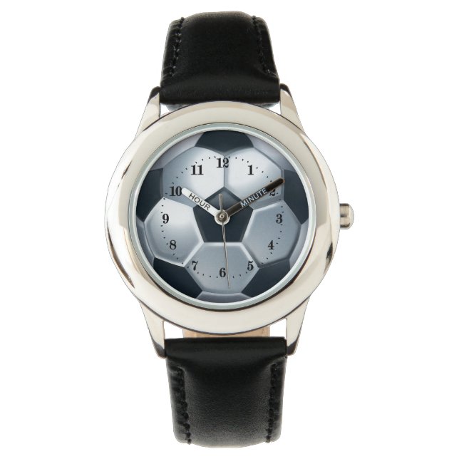 Kinder sporthorloge voor wollen voetballen horloge (Voorkant)