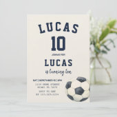 Kinder sportpartij uitgenodigd kaart (Staand voorkant)