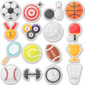 Kinder sportuitrusting sticker (Voorkant)