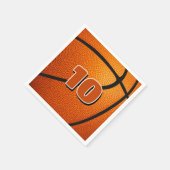 kinder sportverjaardagsfeestje basketbal servet (Hoek)