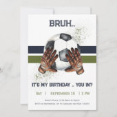 Kinder Sportvoetbal Uitnodiging (Voorkant)