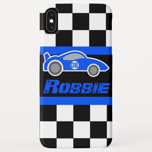 Kinder sportwagen met de naam blauwe sportwagen Case-Mate iPhone case (Achterkant)
