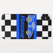 Kinder sportwagen met de naam blauwe sportwagen Case-Mate iPhone case (Achterkant (horizontaal))