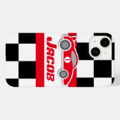 Kinder sportwagen met de naam rode sportwagen Case-Mate iPhone case (Achterkant (horizontaal))