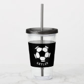 Kinder sportwedstrijden Athletic Personalized Boys Acryl Drinkbeker (Voorkant)