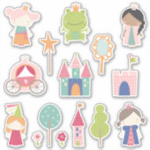 Kinder sproeiers Princesses Sticker (Voorkant)