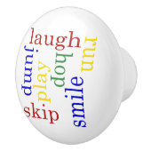 Kinder sprongspaak skip lachen keramische knop (Rechts)