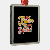 Kinder Squad Metalen Ornament (Rechts)
