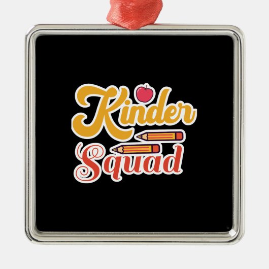 Kinder Squad Metalen Ornament (Voorkant)