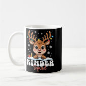 Kinder Squad Reindeer Christmas Lights Cute Winter Koffiemok (Links)