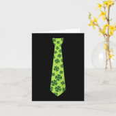 Kinder St. Patricks Day Irish Clover Stropdas Sham Kaart (Gele Bloem)