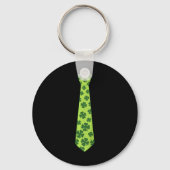 Kinder St. Patricks Day Irish Clover Stropdas Sham Sleutelhanger (Voorkant)