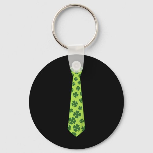 Kinder St. Patricks Day Irish Clover Stropdas Sham Sleutelhanger (Voorkant)