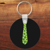 Kinder St. Patricks Day Irish Clover Stropdas Sham Sleutelhanger (Voorkant)