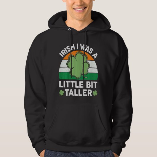 Kinder St. Patricks Day Irish I was een beetje lan Hoodie (Voorkant)