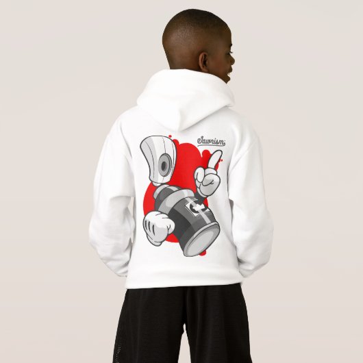 Kinder stadskleding: Spuitverf kan slijtage tegeng (Achterkant volledig)