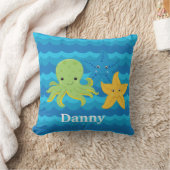 KINDER STARFISH & OCTOPUS Aangepast proefgeschenk Kussen (Deken)