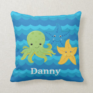 KINDER STARFISH & OCTOPUS Aangepast proefgeschenk Kussen