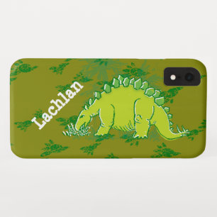 Kinder stegosaurus groene douanenaam iPhone XR hoesje