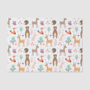 Kinder stekelbosdieren Porcupine Deer Brown Beer Tissuepapier