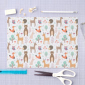 Kinder stekelbosdieren Porcupine Deer Brown Beer Tissuepapier (Craft)