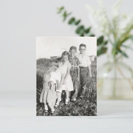 kinder stepladder briefkaart (Staand voorkant)