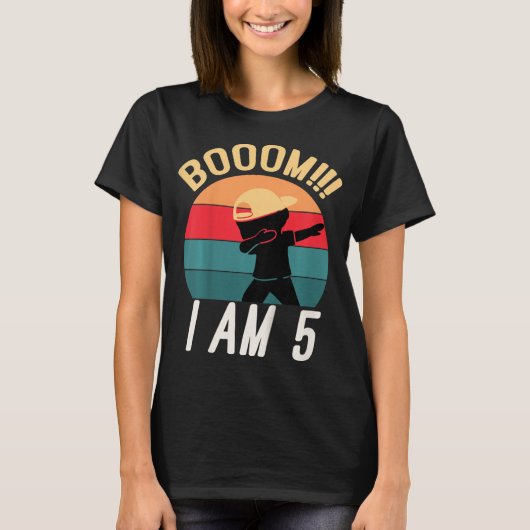 Kinder sterfdag 5 jaar oud t-shirt (Voorkant)