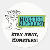 Kinder stickers - Monster Repellent (Voorkant)
