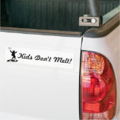 Kinder Stil niet! Versie II Bumpersticker (Op Truck)