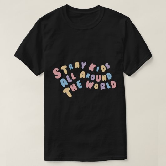 KINDER STRAAT OVER DE HELE WERELD: Blijf in de PAS T-shirt (Design voorkant)