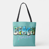 Kinder strand alsjeblieft! tote bag (Achterkant)