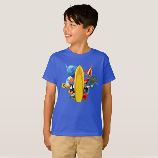 Kinder strandjutter t-shirt (Voorkant volledig)