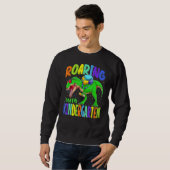 Kinder strating in Kindergarten Dinosaur Rex Boys Trui (Voorkant volledig)