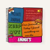 Kinder stripboekenkrant notitieboek (Voorkant)