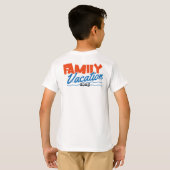 Kinder Sunset Family Cruise personaliseren T-shirt (Achterkant volledig)