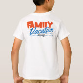 Kinder Sunset Family Cruise personaliseren T-shirt (Achterkant)