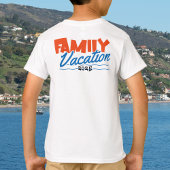 Kinder Sunset Family Cruise personaliseren T-shirt