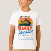 Kinder Sunset Family Cruise Sinaasappel PERSONALIS T-shirt (Voorkant)