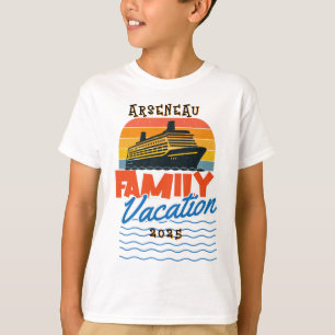 Kinder Sunset Family Cruise Sinaasappel PERSONALIS T-shirt