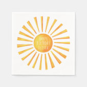 Kinder Sunshine Happy Birthday Servet (Voorkant)