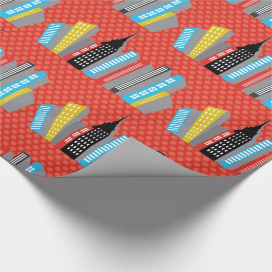 Kinder superheld cadeaupapier (Hoek)