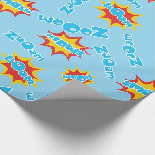 Kinder superheld cadeaupapier (Hoek)