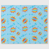 Kinder superheld cadeaupapier (Vlak)