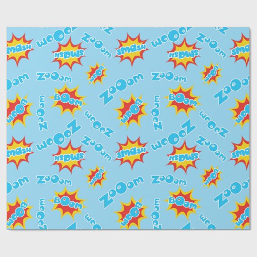 Kinder superheld cadeaupapier (Vlak)