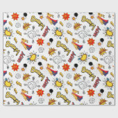 kinder superheld cadeaupapier (Vlak)