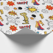 kinder superheld cadeaupapier (Hoek)