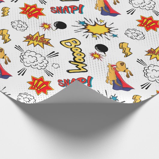 kinder superheld cadeaupapier (Hoek)