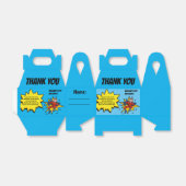 Kinder superheld Foto: Bedankt Birthday Party Bedankdoosjes (Uitgevouwen)