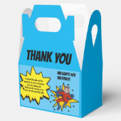 Kinder superheld Foto: Bedankt Birthday Party Bedankdoosjes (Geopend)